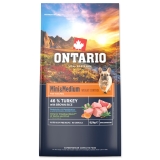 Ontario Mini-Medium Weight Control Turkey with Brown rice 12 kg